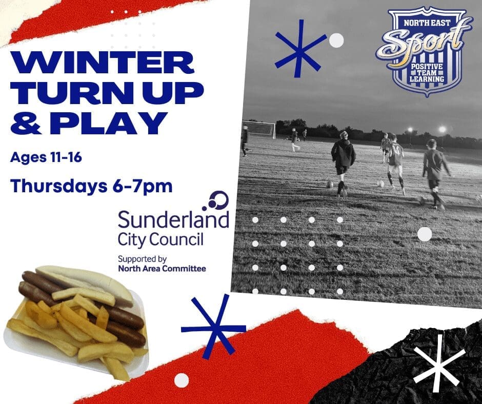 winter football activities young people Sunderland